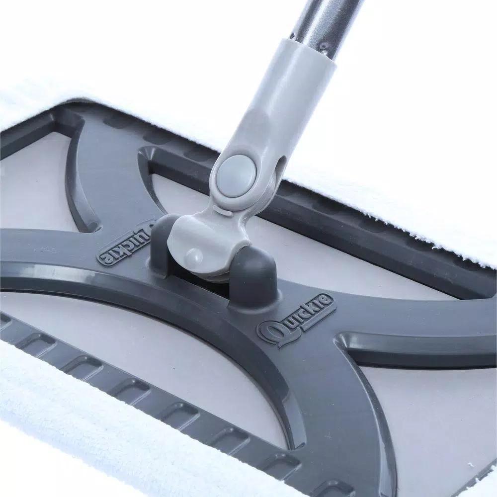 Quickie Professional Hardwood Floor Flat Mop with 48 in. Steel Handle and Terry Cloth Mitt