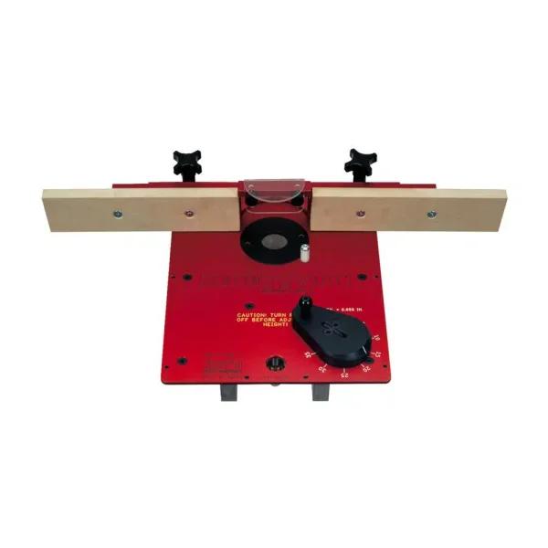 JET XACTA-Lift Router Lift with Deluxe Fence and Anodized Aluminum Plate