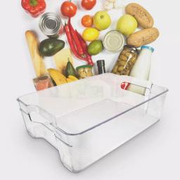 Cook Pro Large Plastic Refrigerator and Freezer Organizer Bin with Built-in Handles thumbnail 1