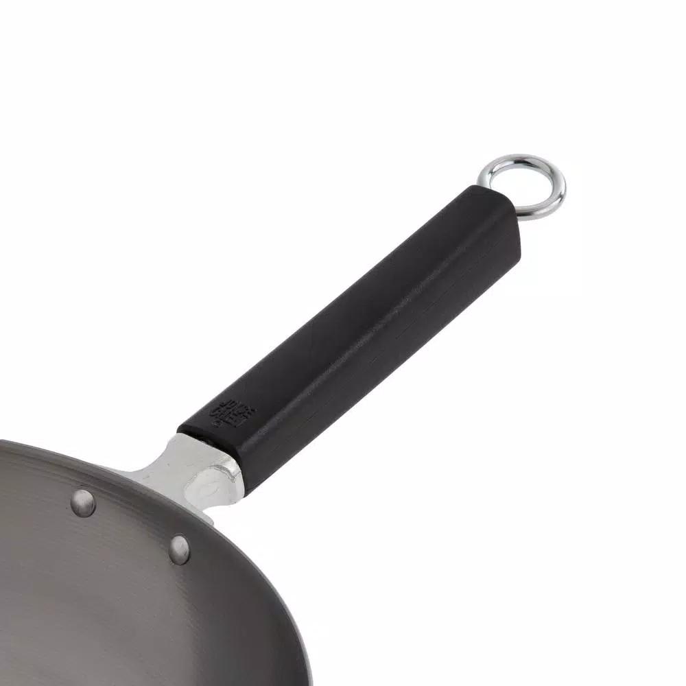 Honey-Can-Do Joyce Chen 12 in. Carbon Steel Stir Fry Pan with Removable Ergonomic Handle