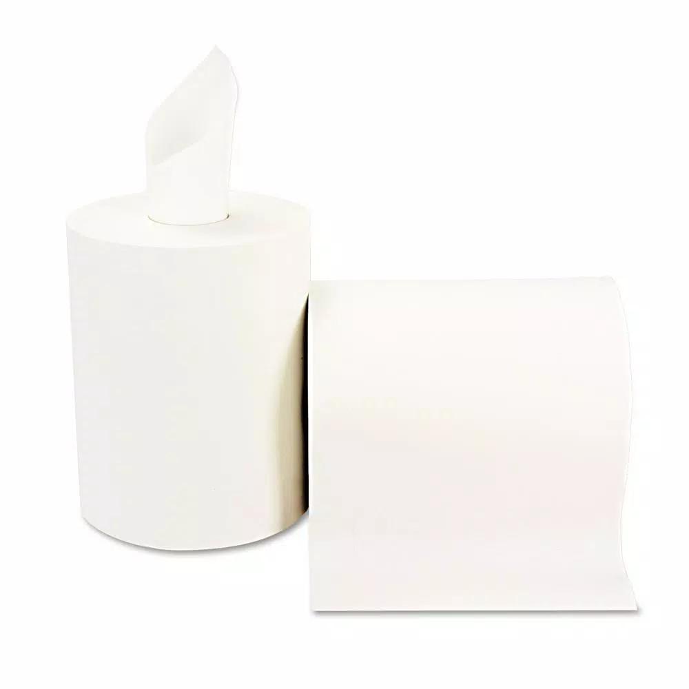 Windsoft White Hardwound Roll Towels, 8 in. x 600 ft, 1-Ply, 12 Rolls per Carton