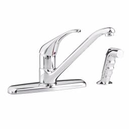 American Standard Reliant+ Single-Handle Kitchen Faucet with Side Sprayer, Polished Chrome thumbnail 1