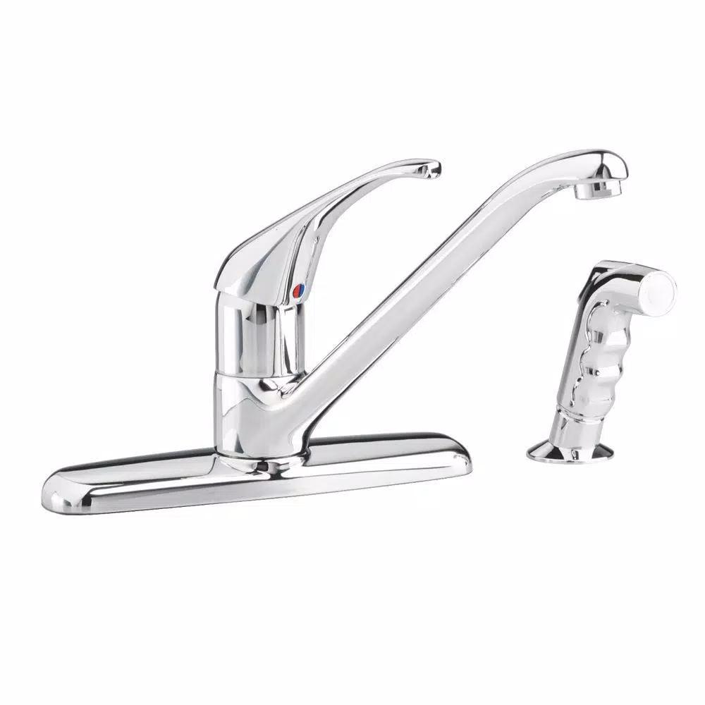 American Standard Reliant+ Single-Handle Kitchen Faucet with Side Sprayer, Polished Chrome