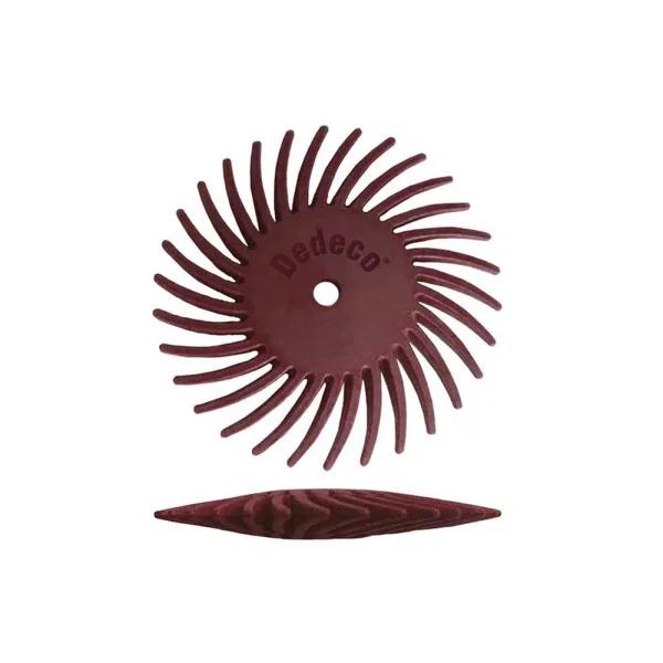 Dedeco Sunburst 7/8 in. Knife-Edge Radial Discs, 220-Grit, 1/16 in. Thickness, 48-Pack