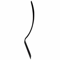 Unbranded Black Nylon Flexible Non-Stick Slotted Spatula with Curved Handle thumbnail 5