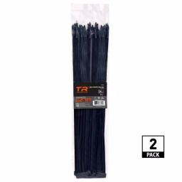 TR Industrial 24 in. UV Resistant Nylon Cable Ties, 180 lb Tensile Strength, Black (100-Pack) thumbnail 1