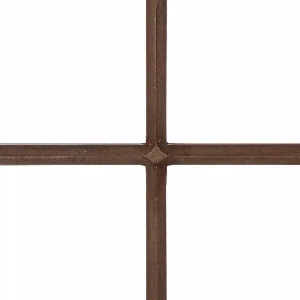Glitzhome 18 in. Boxwood Wreath with 28 in. Wooden Window Frame Decor