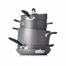 OXO Good Grips 10-Piece Hard-Anodized Aluminum Nonstick Cookware Set, Gray thumbnail 3