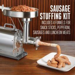 Weston Pro Series #22 1.5 HP Stainless Steel Electric Meat Grinder & Sausage Stuffer thumbnail 7
