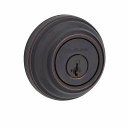 Kwikset 980 Single Cylinder Deadbolt with SmartKey Security, Venetian Bronze thumbnail 1