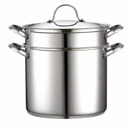 Cooks Standard Classic 12 Qt. Stainless Steel 4-Piece Pasta Stockpot, Steamer, and Multi-Pot Set thumbnail 3