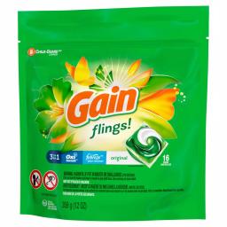 Gain Original Scent Laundry Detergent Pods, 16-Count (6-Pack) thumbnail 3