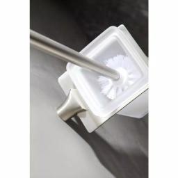 ANZZI Essence Series Stainless Steel Toilet Brush Holder, Brushed Nickel thumbnail 4