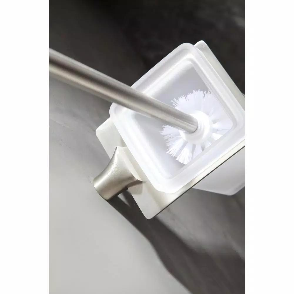 ANZZI Essence Series Stainless Steel Toilet Brush Holder, Brushed Nickel