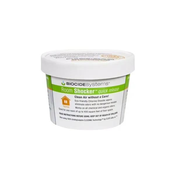 Biocide Systems Room Shocker 11g Chlorine Dioxide (ClO2) Odor Eliminator - Professional Strength