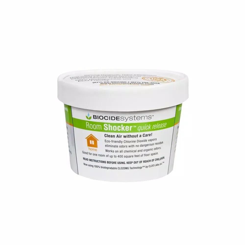 Biocide Systems Room Shocker 11g Chlorine Dioxide (ClO2) Odor Eliminator - Professional Strength