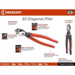 Crescent Z2 6 in. Diagonal Cutting Pliers with High Leverage Design thumbnail 2