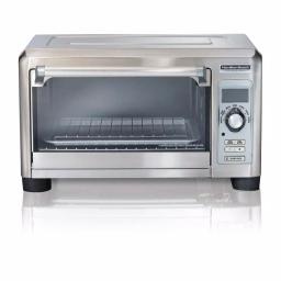 Hamilton Beach Professional 1500W Digital Toaster Oven with Temperature Probe, 6-Slice, Stainless Steel thumbnail 1