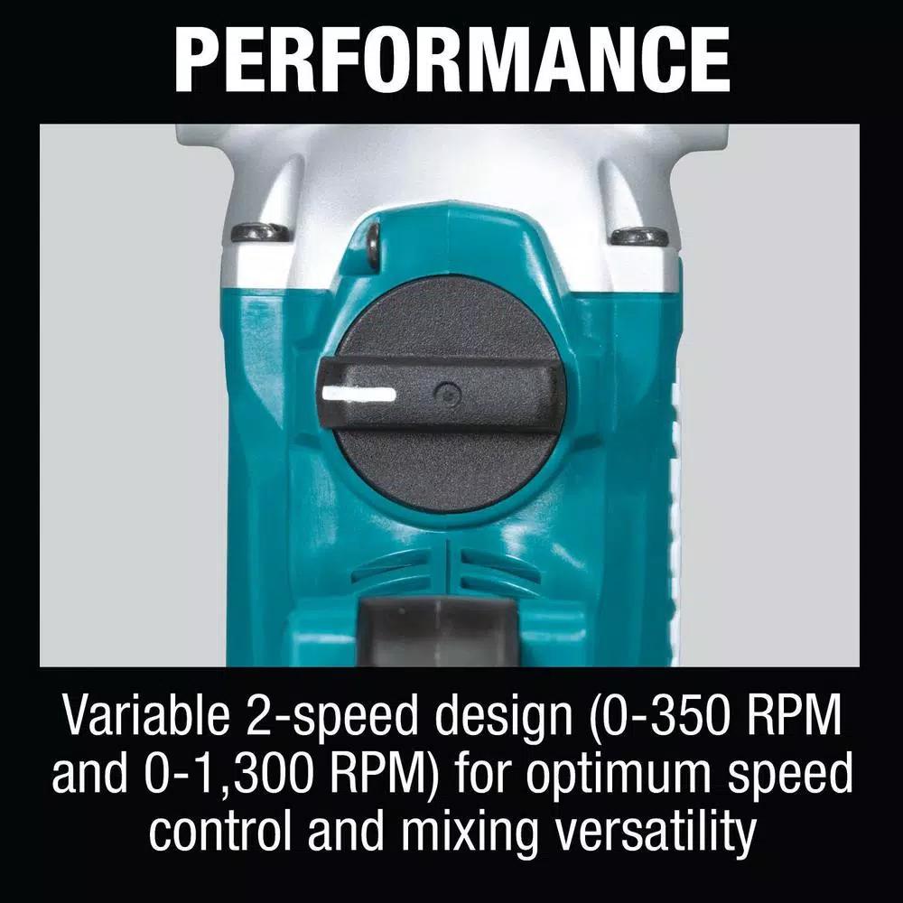 Makita 18V LXT Brushless Cordless 1/2 in. Mixer Kit with 5.0Ah Battery