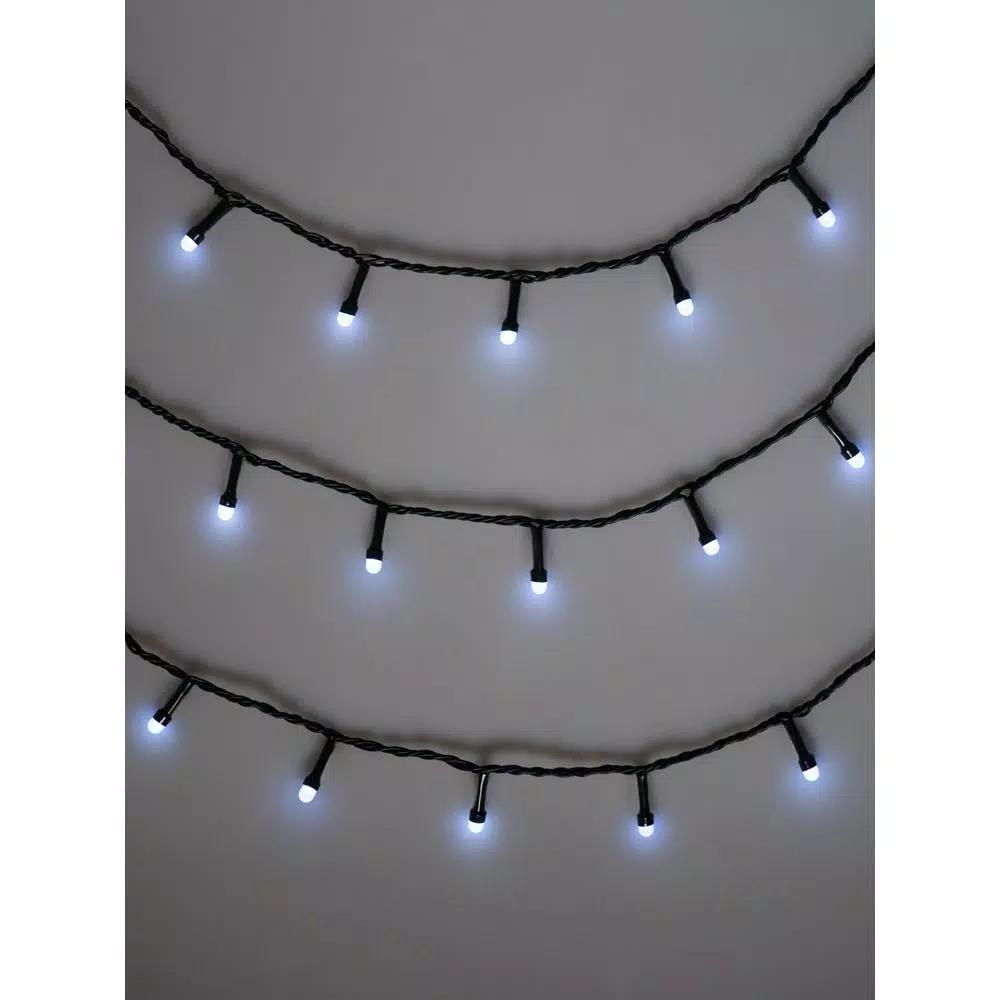Novolink 200 LED Mini Globe Cool White String Lights with Wireless Smart App Control, 50 ft.
