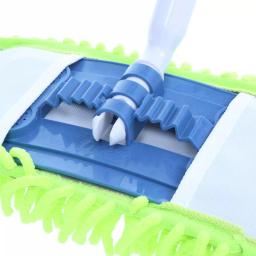 Quickie 14 in. Soft 'n' Swivel Microfiber/Chenille Dust Mop with 48 in. Steel Handle thumbnail 3