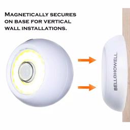 Bell + Howell Bionic Light Cordless Portable Motion Sensor COB LED Lights, 360° Magnetic Base (3-Pack) thumbnail 2