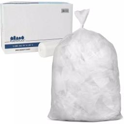 Plasticplace 55-60 Gal. Clear High-Density Polyethylene Trash Bags, 200 Count Case thumbnail 2