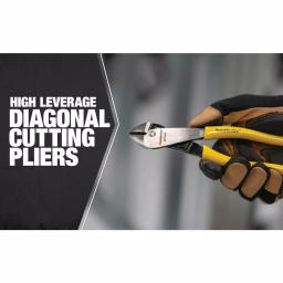 Southwire 8 in. High-Leverage Angled Head Diagonal Cutting Pliers with Dipped Handles thumbnail 3