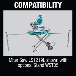 Makita 12 in. 15 Amp Dual-Bevel Sliding Compound Miter Saw with Laser & AF601 16-Gauge Finish Nailer Bundle thumbnail 11