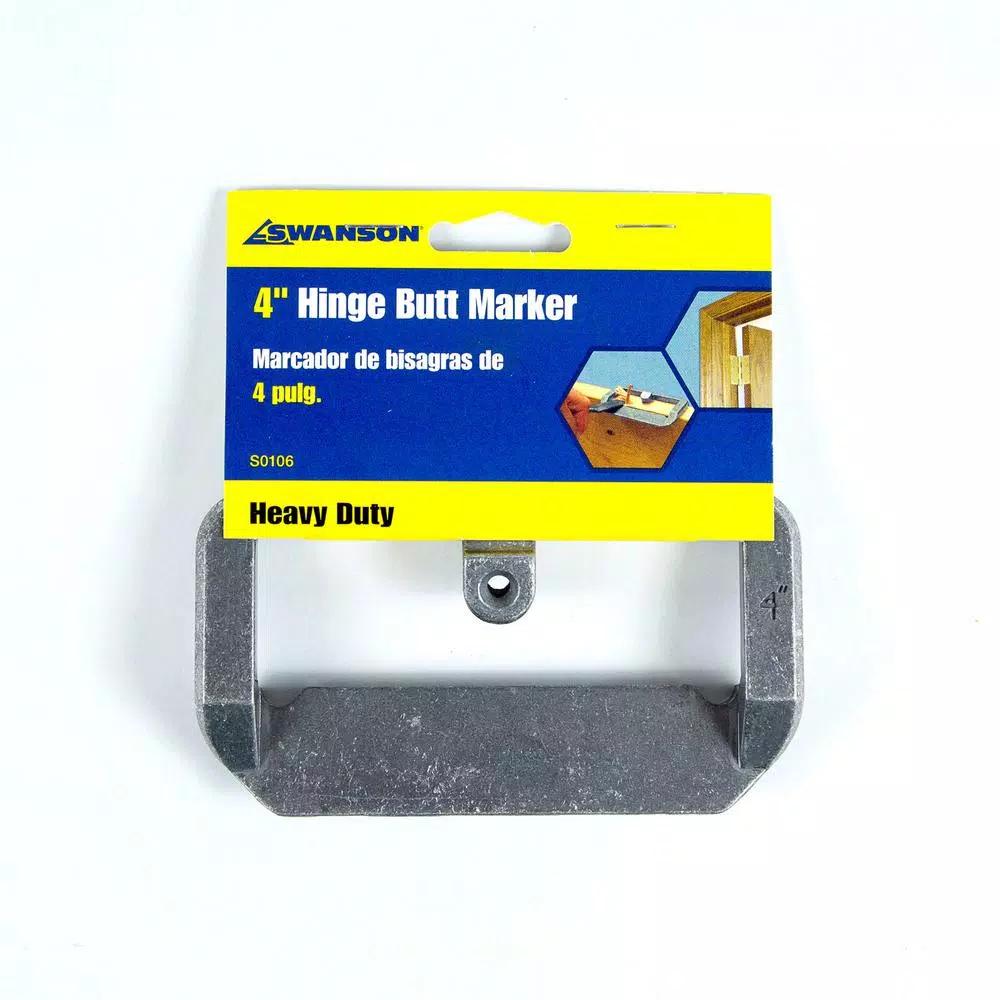 Swanson 4 in. Hinge Butt Marker with Pre-set Depth and Chisel Guides