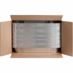 Genuine Joe Silver Aluminum 8.8 Qt. Full-Size Disposable Food Pans and Trays, 50 Count thumbnail 2
