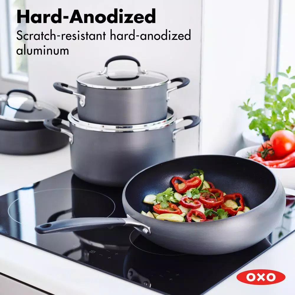 OXO Good Grips 12 in. Hard-Anodized Aluminum Nonstick Wok, Gray