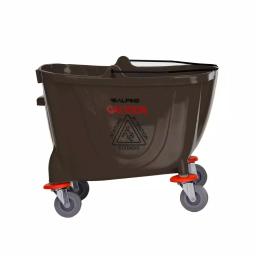Alpine Industries 36 Qt. Mop Bucket with Side Press Wringer, Brown thumbnail 7