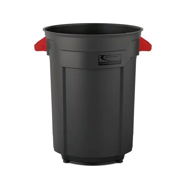 Suncast Commercial Suncast 44 Gallon Commercial Resin Utility Trash Can, Heavy Duty Outdoor Waste Container