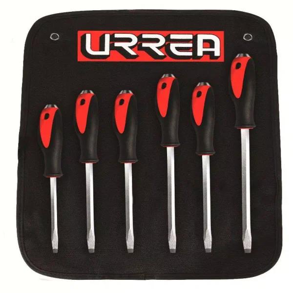Urrea 6-Piece Flat Tip Striking Screwdriver Set