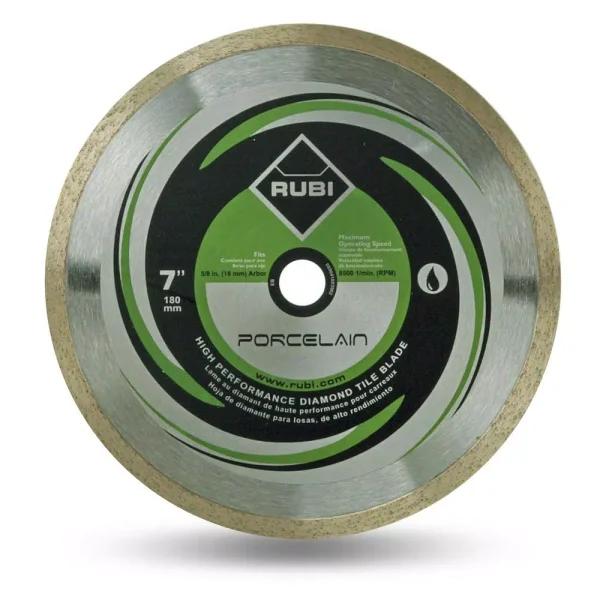 RUBI 7 in. Porcelain Diamond Blade for Wet or Dry Cutting