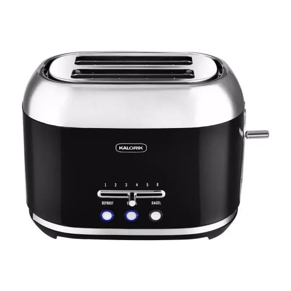 Kalorik 2-Slice Retro Wide Slot Toaster - Black