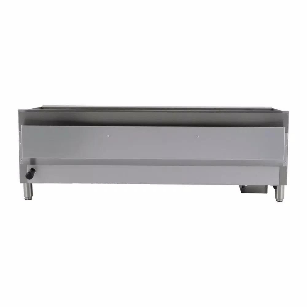 Magic Chef 48 in. Commercial Thermostatic Gas Countertop Griddle, Stainless Steel