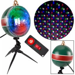 LightShow Projection Snow Flurry Projector with Remote - 61 Holiday Effects, Multi-Color LED thumbnail 1