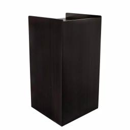 Alpine Industries 40 Gal. Black Wood Commercial Tray Top Waste Enclosure Trash Receptacle thumbnail 7