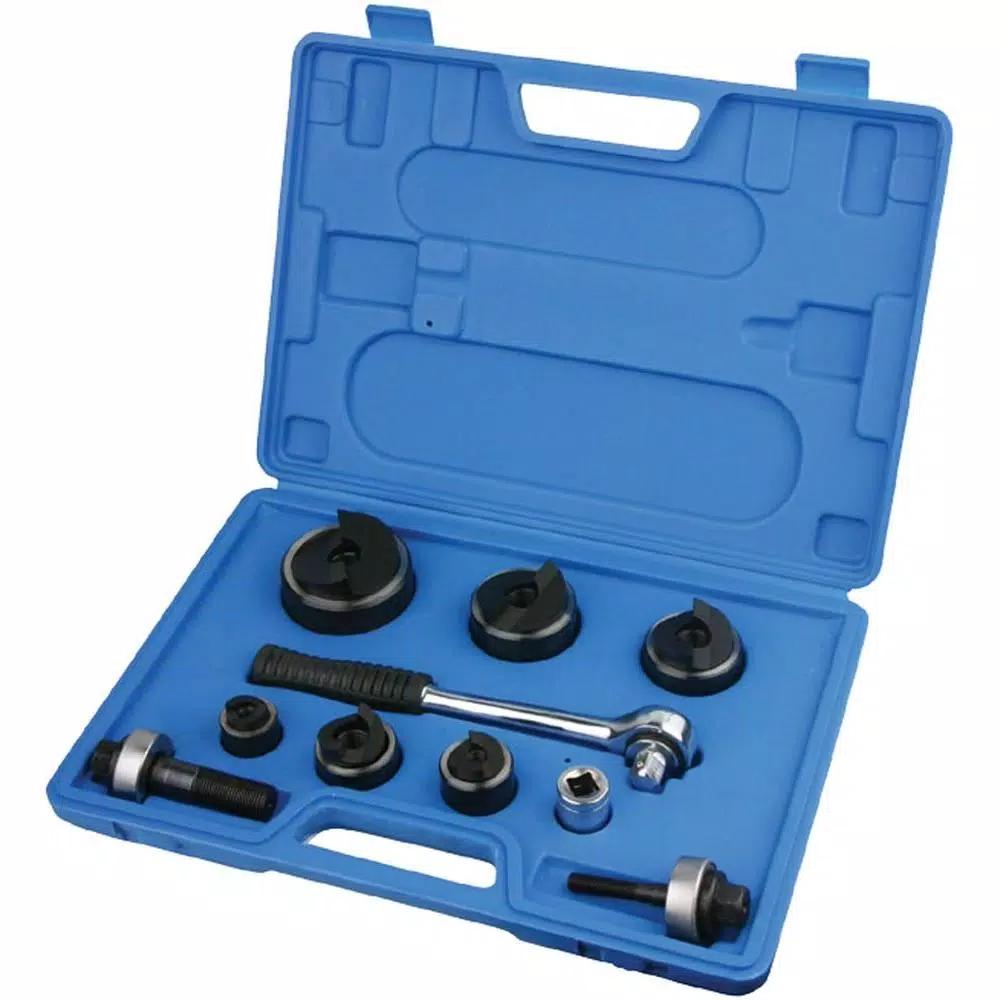 Eclipse Tools Manual Knockout Quick Punch Kit for Mild Steel, Aluminum, and Plastic