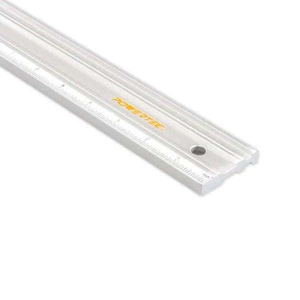 POWERTEC 50 in. Anodized Aluminum Straight Edge Ruler, Precision Machined to 0.003 in.