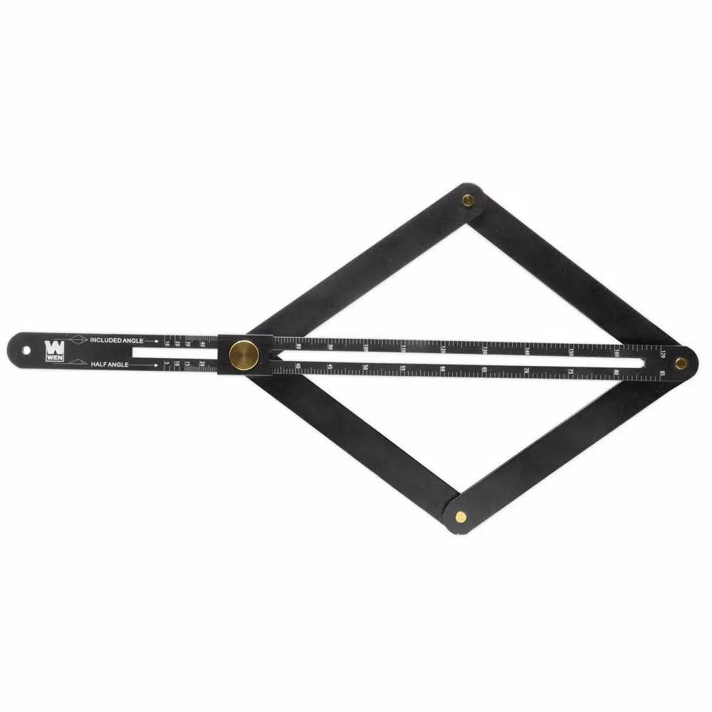 WEN 0.5 in. Aluminum Miter Saw Bevel Gauge and Corner Angle Finder