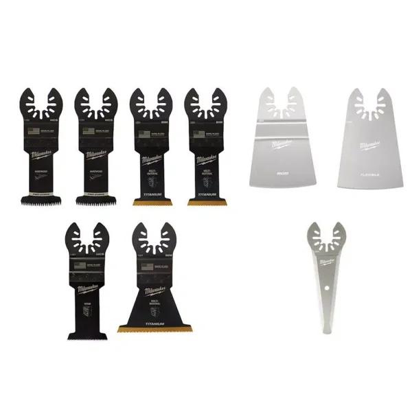 Milwaukee OPEN-LOK 13-Piece Oscillating Multi-Tool Blade Starter Kit with Sealant Removal & Scraper Blades
