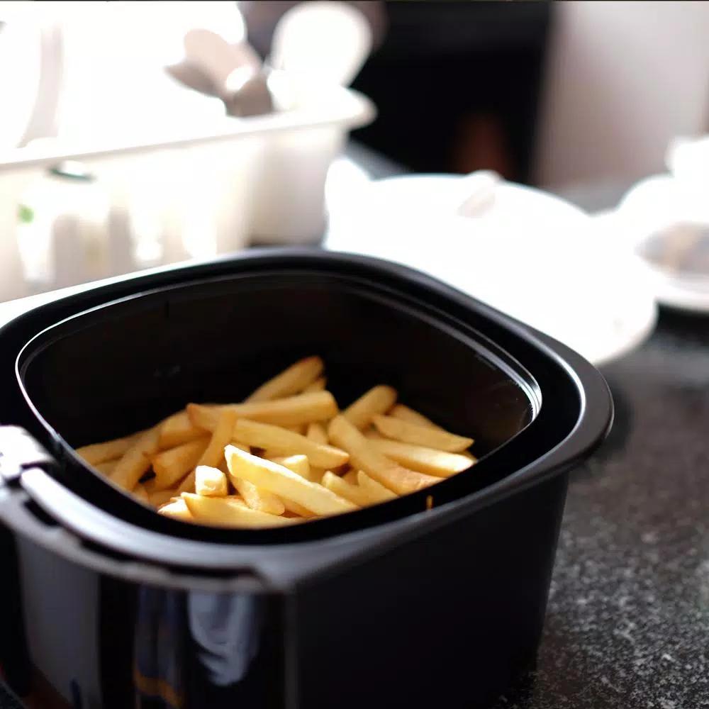 Professional Series Cool Touch 3.38 Qt. Air Fryer, 1500W Compact Countertop Fryer - Black