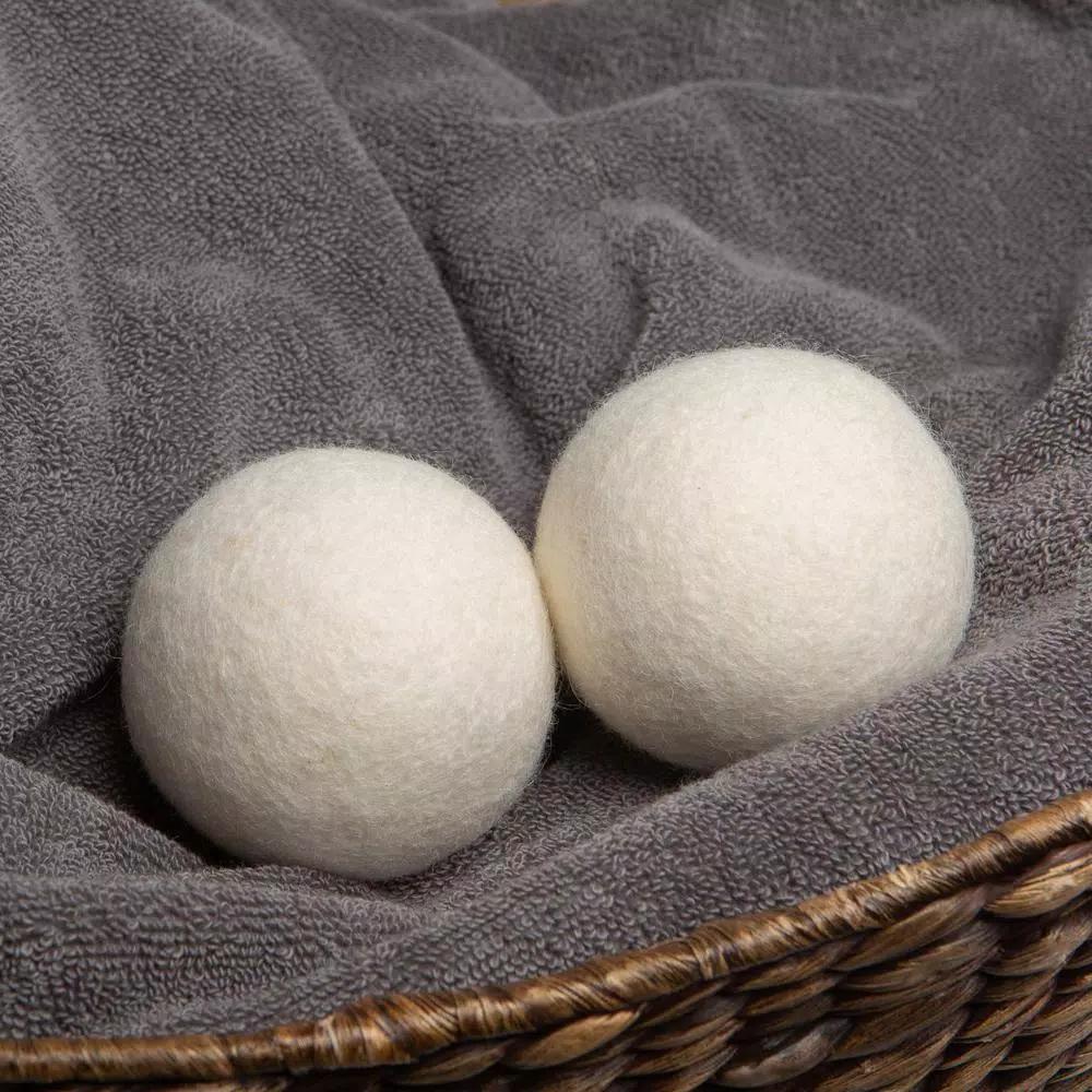 Woolite 100% Wool Dryer Balls, 2 Pack - Natural Alternative to Dryer Sheets