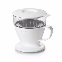 OXO Good Grips 1.5-Cup Pour-Over Coffee Maker with Water Tank, White thumbnail 1