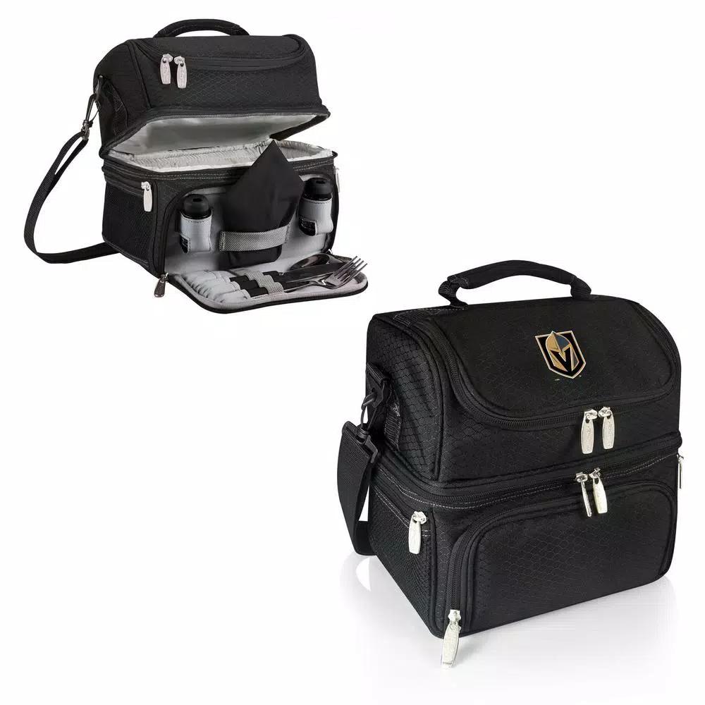 Picnic Time Pranzo Vegas Golden Knights Black Insulated Lunch Bag and Picnic Tote