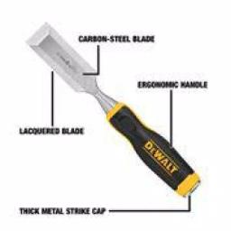 DEWALT 1-1/4 in. Wood Chisel with Carbon Steel Blade thumbnail 10