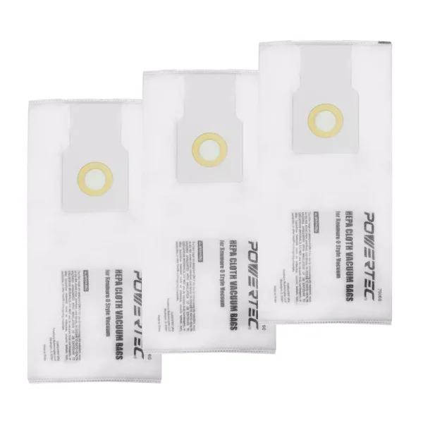 POWERTEC HEPA Replacement Vacuum Bags for Kenmore O-Style Upright Vacuums, 6-Ply Cloth (3-Pack)